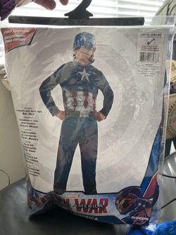 New Captain America Civil War Boys Costume Large!