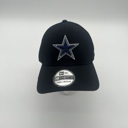 (45) Blue Star Black Hat New Era Hat Size Medium 