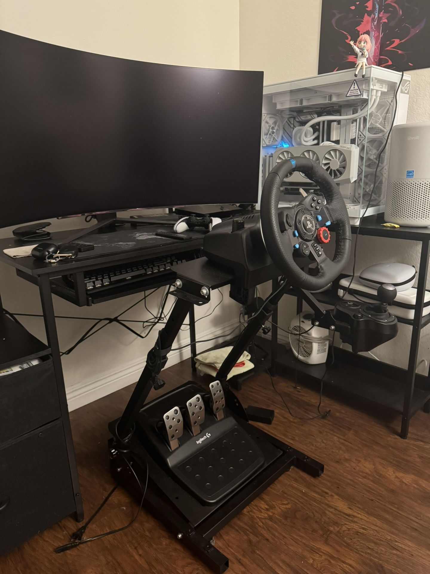 Logitech G29 Racing Wheel + Pedals + Shifter + Frame