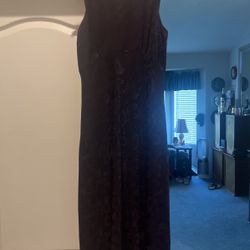 Beautiful Purple Satin Dress