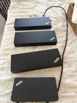 Lot of 4 Lenovo ThinkPad USB-C / Thunderbolt Docking Stations