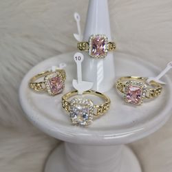 Beautiful Elegant Rings High Quality Jewelry Hypoallergenic Waterproof Non Tarnish Excellent Quality  Available Sizes 7,8, 10...35$ Each
