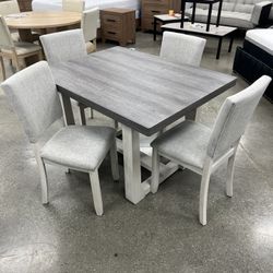 5pc Rectangular Dining Table Set