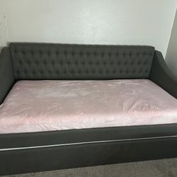 Gray Twin size bed 