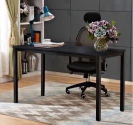 Small Office Desk Computer Desk Gaming Desk Computer Table Sturdy Writing Workstation for Home Office, Black
