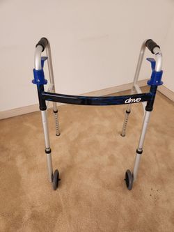 Foldable Walker with 5-in wheels