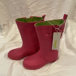 Capelli Pink Rain Boots Kids Size 12-13- New