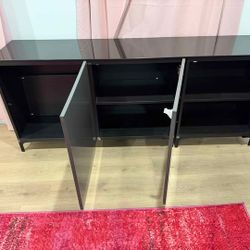 IKEA BESTÅ Sideboard / Credenza with Glass Top (71")
