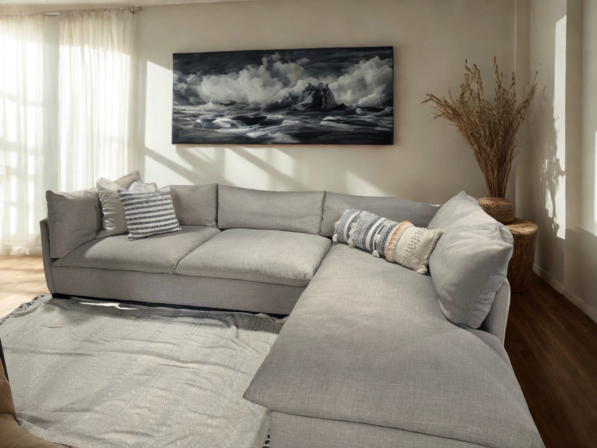 Four Hands Grey Sectional