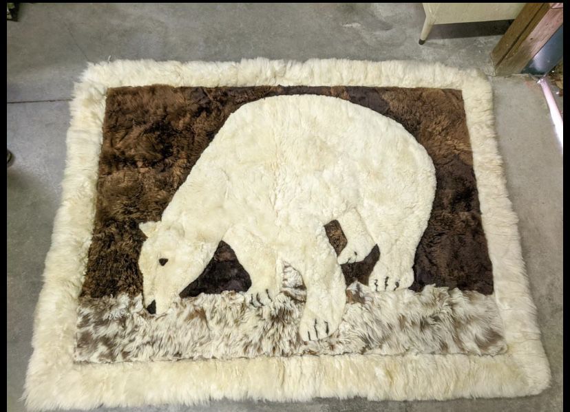 Polar Bear Alpaca Fur Rug