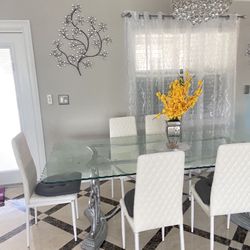 Dining table with 8 chairs