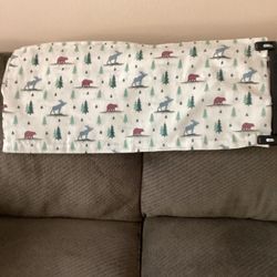 Four Bear and Moose Window Valences Size 60 inches wide by 13-1/2 long