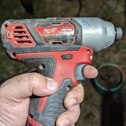 Used 1/4" Impact Driver m12 Milwaukee Tool Only