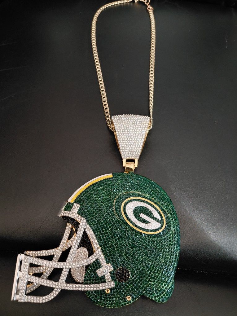 Green Bay Packers 6.5 Inch Blinged Out Helmet