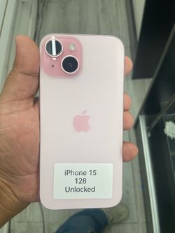 Pink iPhone 15 unlocked. Cash or $50 down w approval
