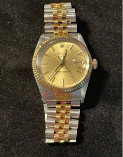 Vintage 1987 Rolex Datejust 16013 Two Tone 36mm Champagne Jubilee Watch Only