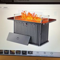 45 in. 50,000 BTU PROPANE FIRE PIT TABLE