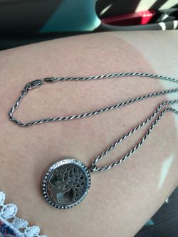 Family tree locket necklace