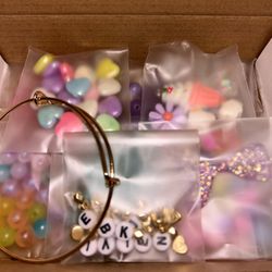 Diy Bracelet Kit  Beads Girly  Shiny And Beautiful 