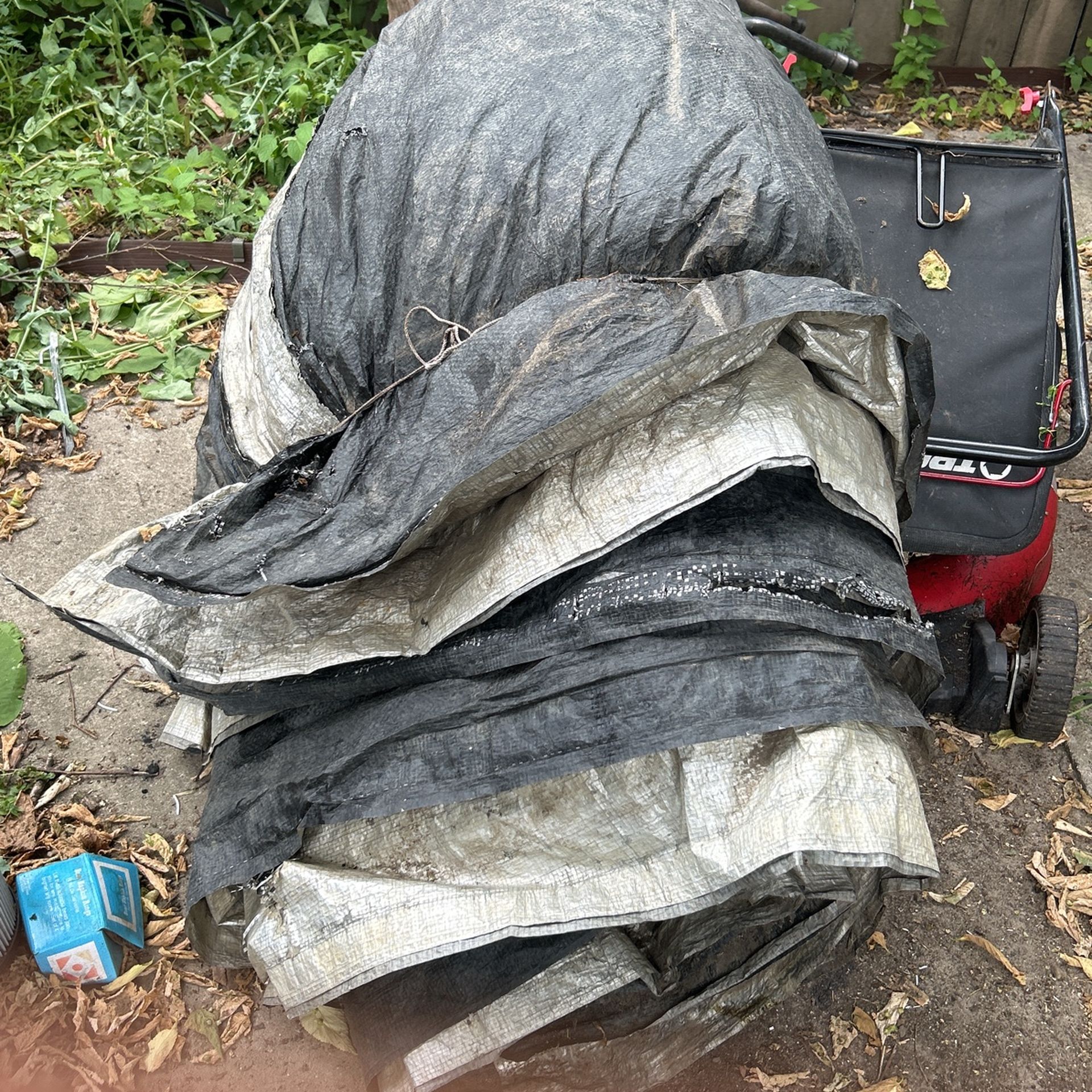 Two Insulated Tarp / Concrete Cement Blanket 12ft X 25ft