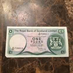 1975 Scotland One Pound