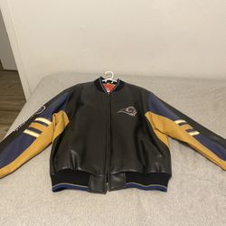 Vintage Early 2000s Stl Rams Leather Jacket Regular Jacket 2 Beanies And Hat Bundle All Together $100 7 Pictures The Leather One Is 2xl An Xl The othe