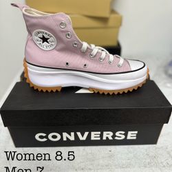 NEW Converse Rosados/ Pink Converse Size W8.5 - M7