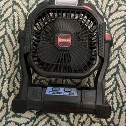 Small Black Battery Powdered Fan