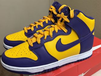 Nike Dunk High Lakers size 9.5 men 11 women box 📦✅