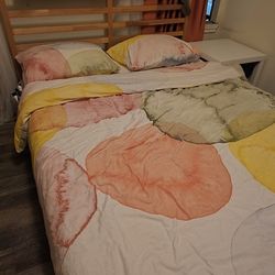 Queen Size Pine Ikea Bed frame Tarva