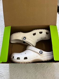 White Crocs Classic Clogs