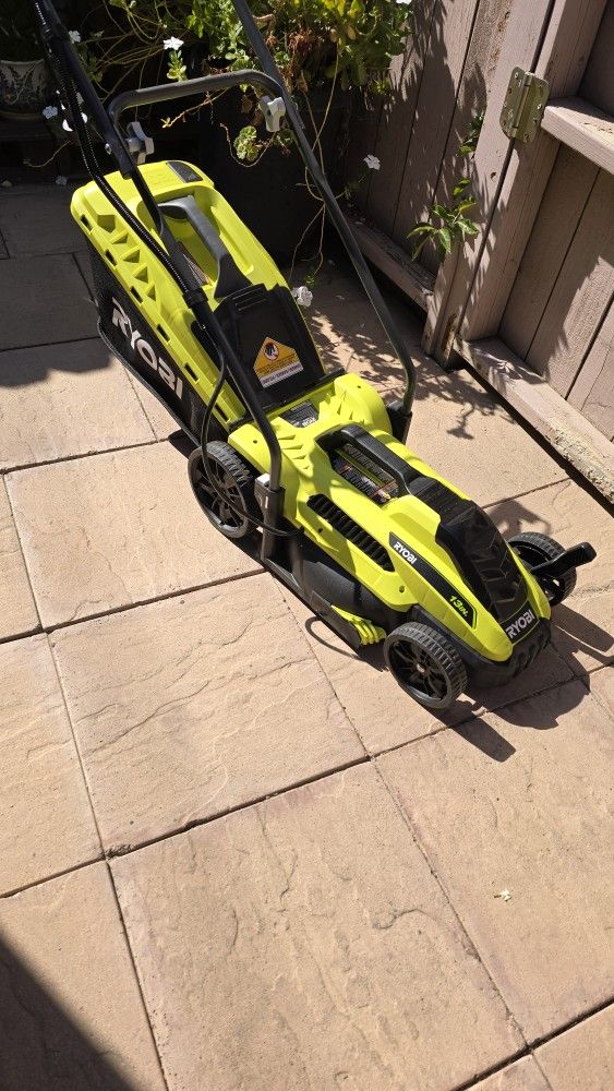 Ryobi 13-in Corded Electric Walk Behind Push Lawn Mower 