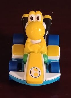 Hot Wheels "Yellow Yoshi Surprise Egg Mario Kart" RARE