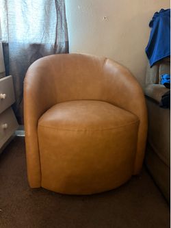 Leather sofa chair