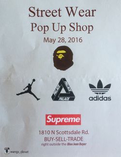 Supreme bape palace and more. Buy sell trade pop up