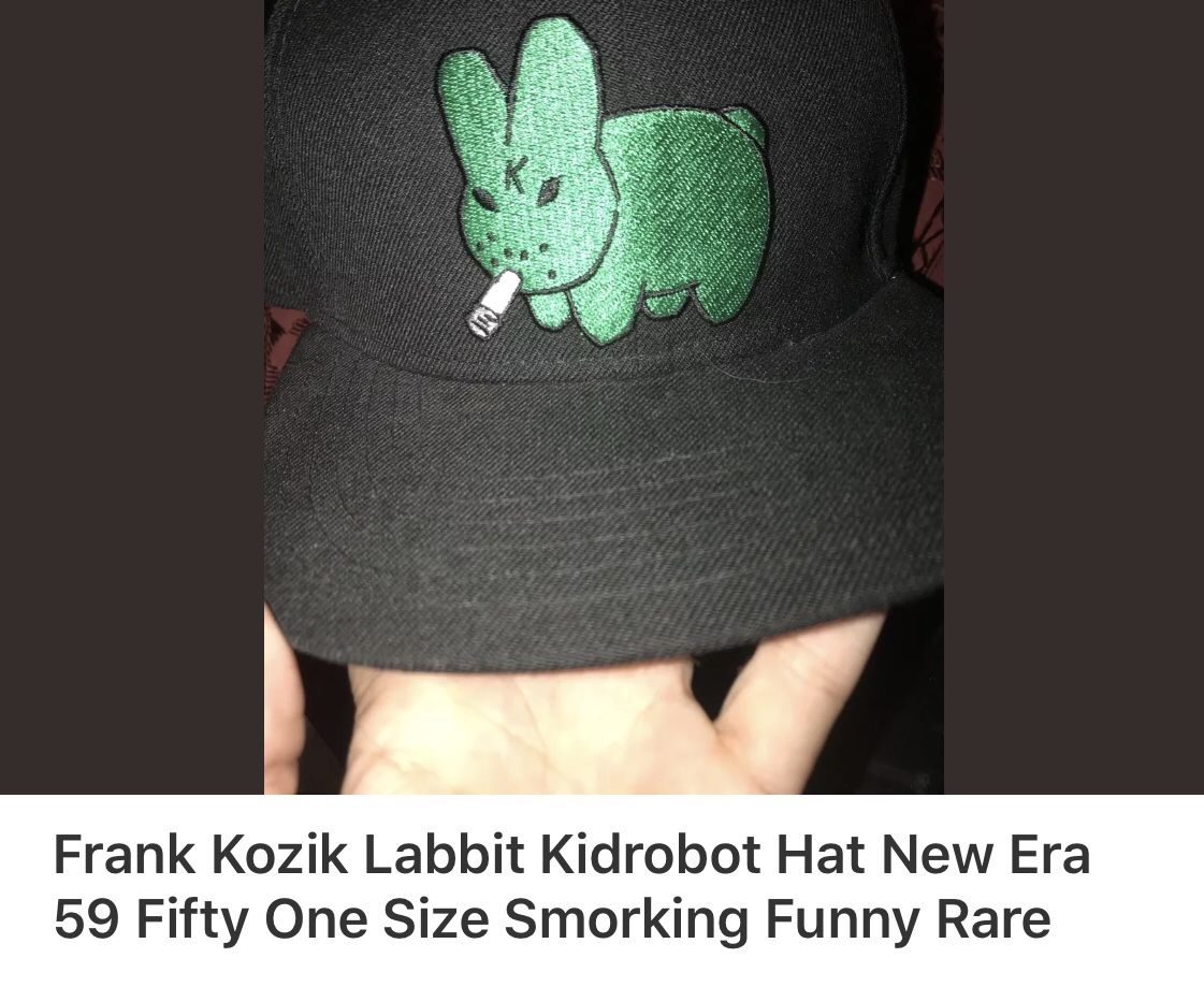 Hat New Era Kidrobot Frank Labbit 59 fifty rare