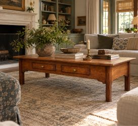 Large Rustic Farmhouse Coffee Table