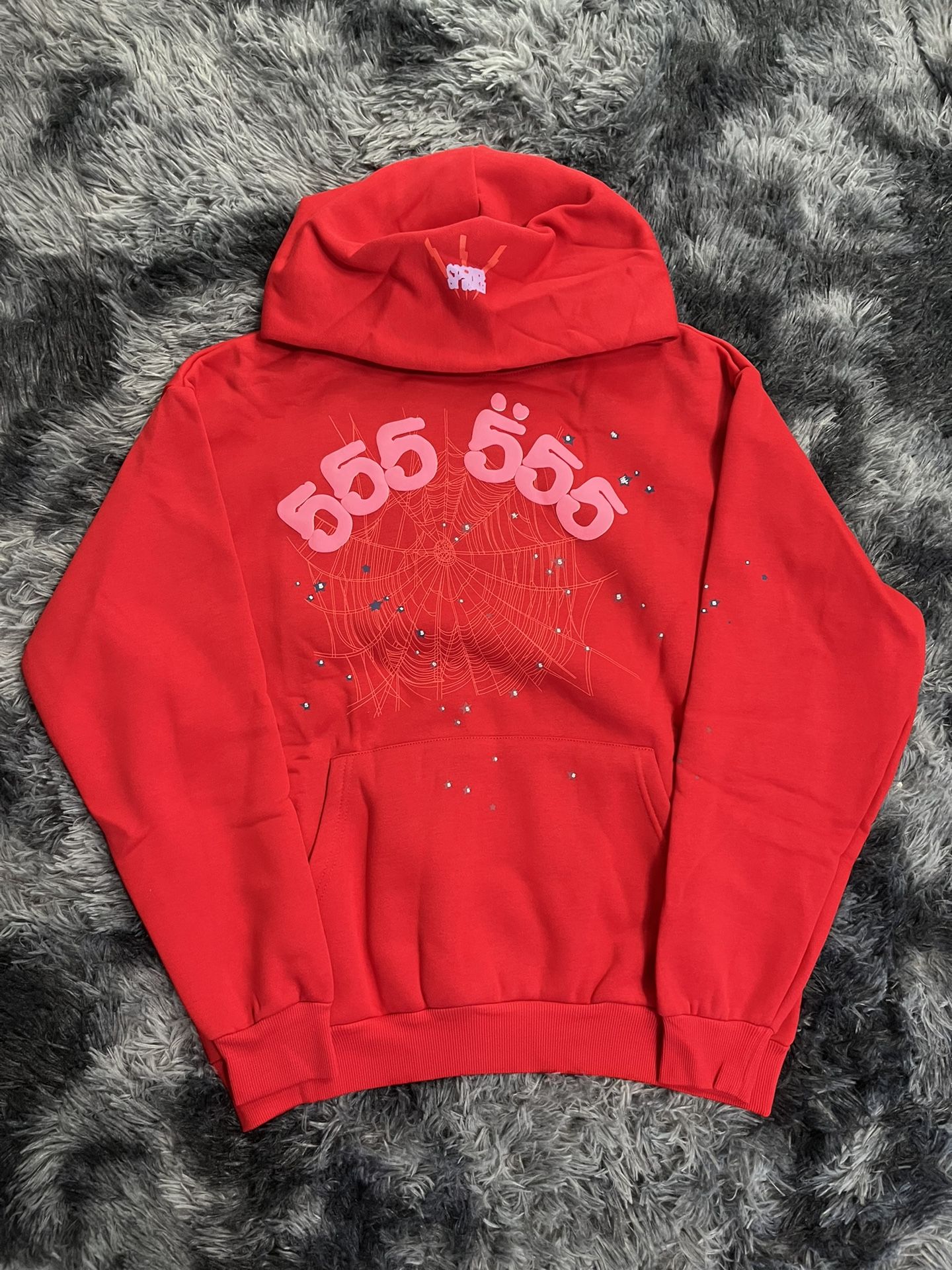 Red 555 Spider Hoodie