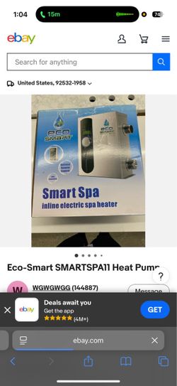 Electric spa water heater