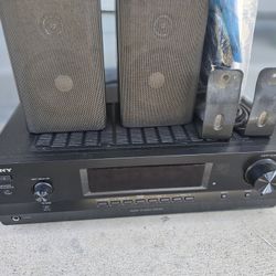 Sony Amplifier With Speakers 