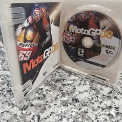 MotoGP 08 video game for the PlayStation 3 console.