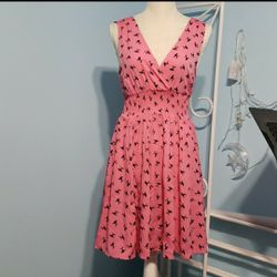 50's Inspired Poodle Print Dress