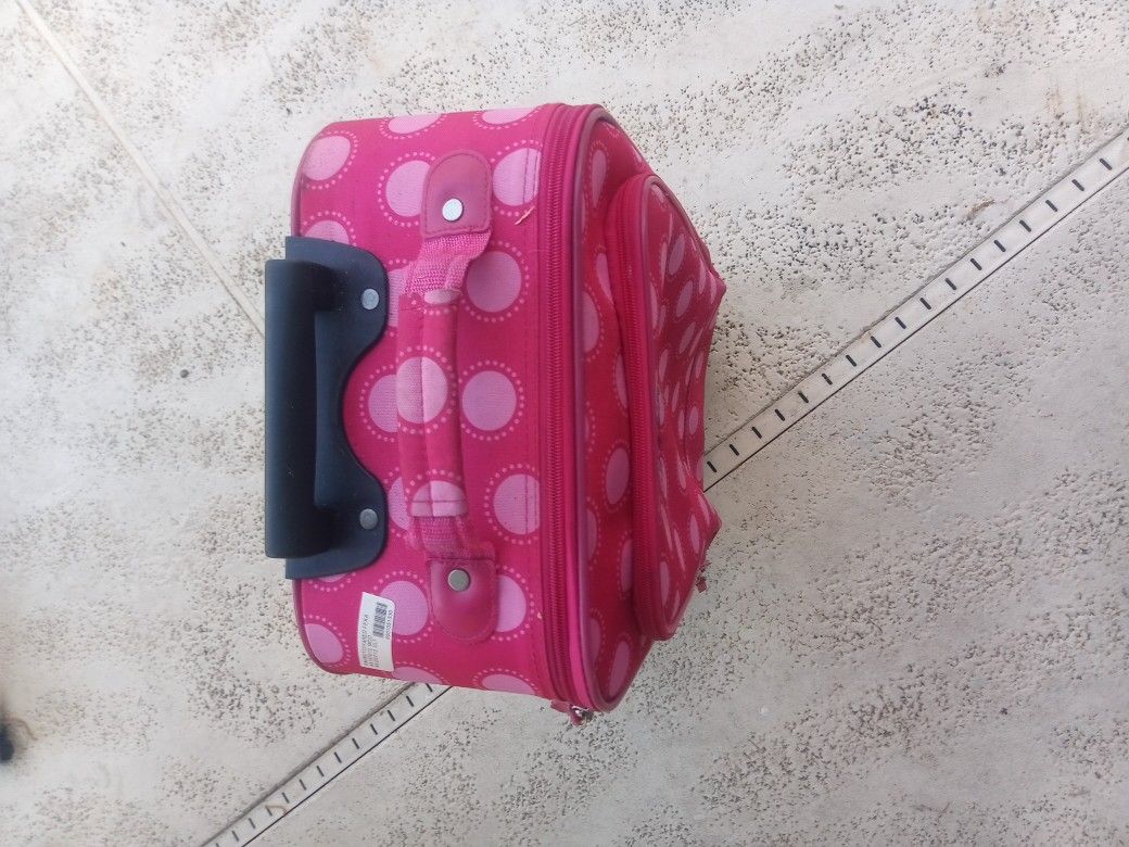 Girls Pink Rolling Luggage