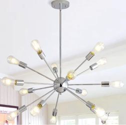 Brand new Modern Sputnik Chandelier – Multi-Light Chrome Ceiling Light