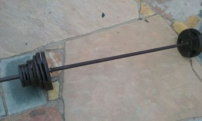 Weights and barbell!!!