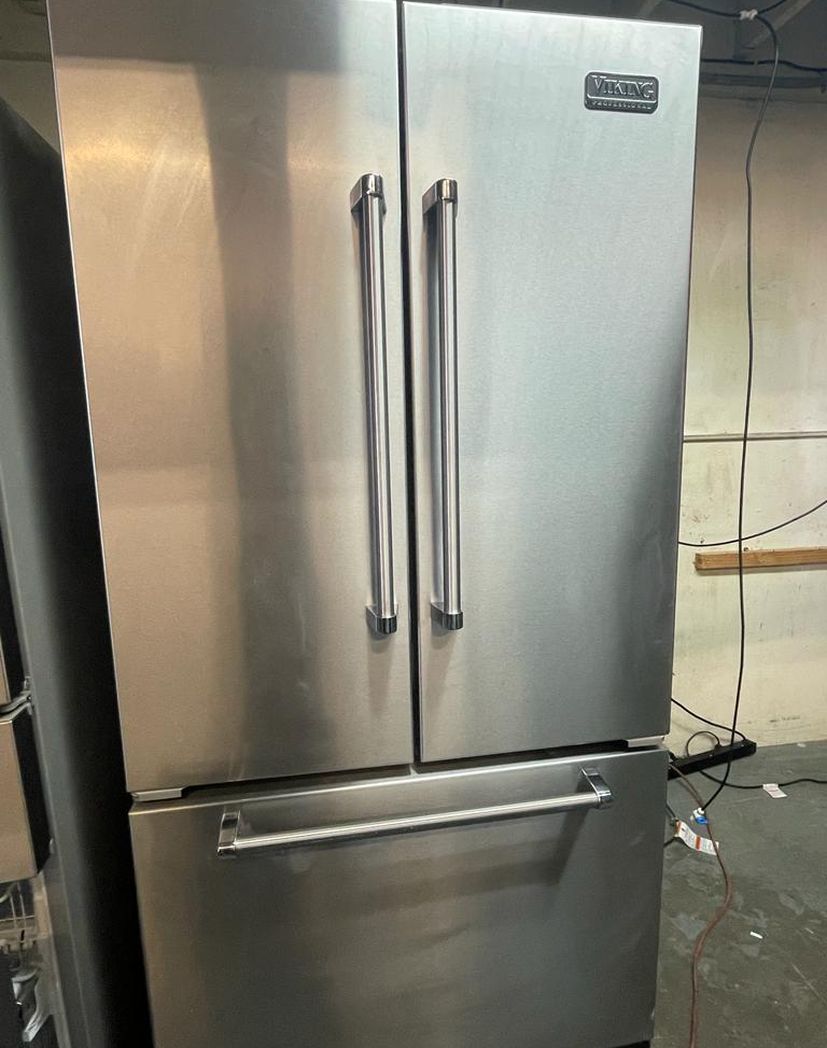 Viking 3 Door Stainless Steel Fridge