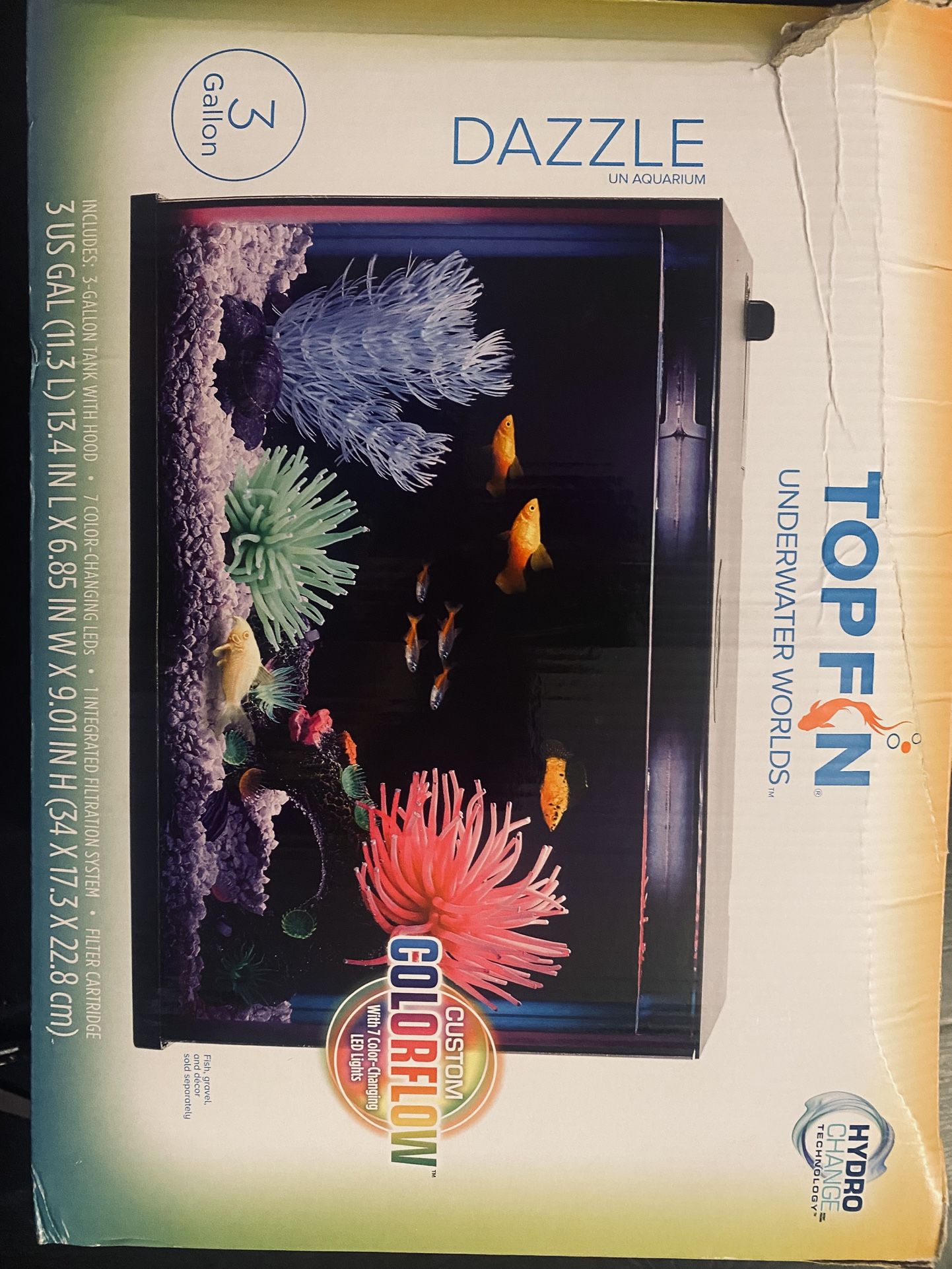 Glass Aquarian 3gal And accessories  