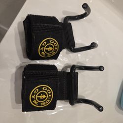 Gold Gym Weightlifting Hooks Straps Grips