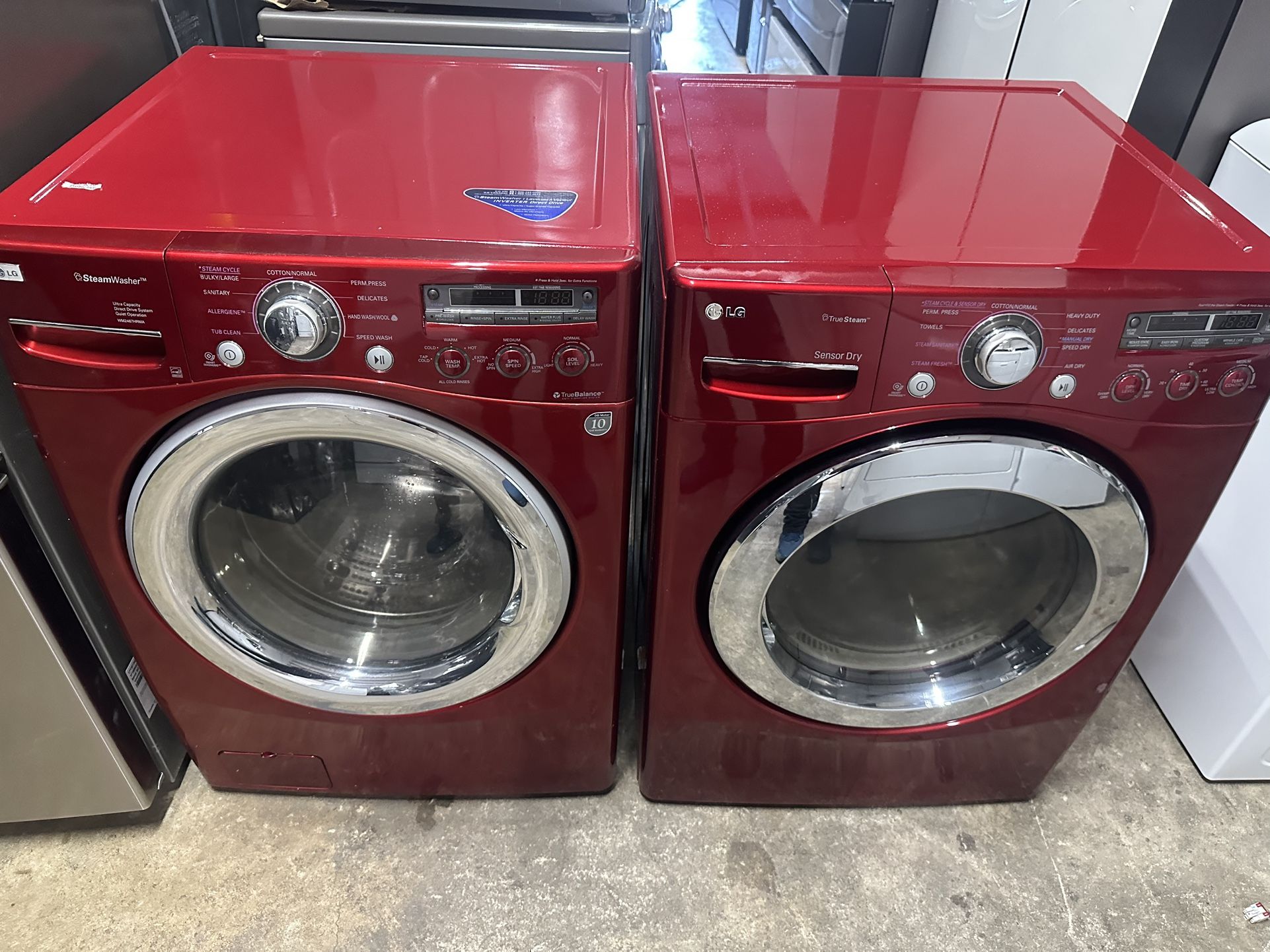 💯🌠LG Washer And Dryer Eléctric Steam Nice Set💯🌆