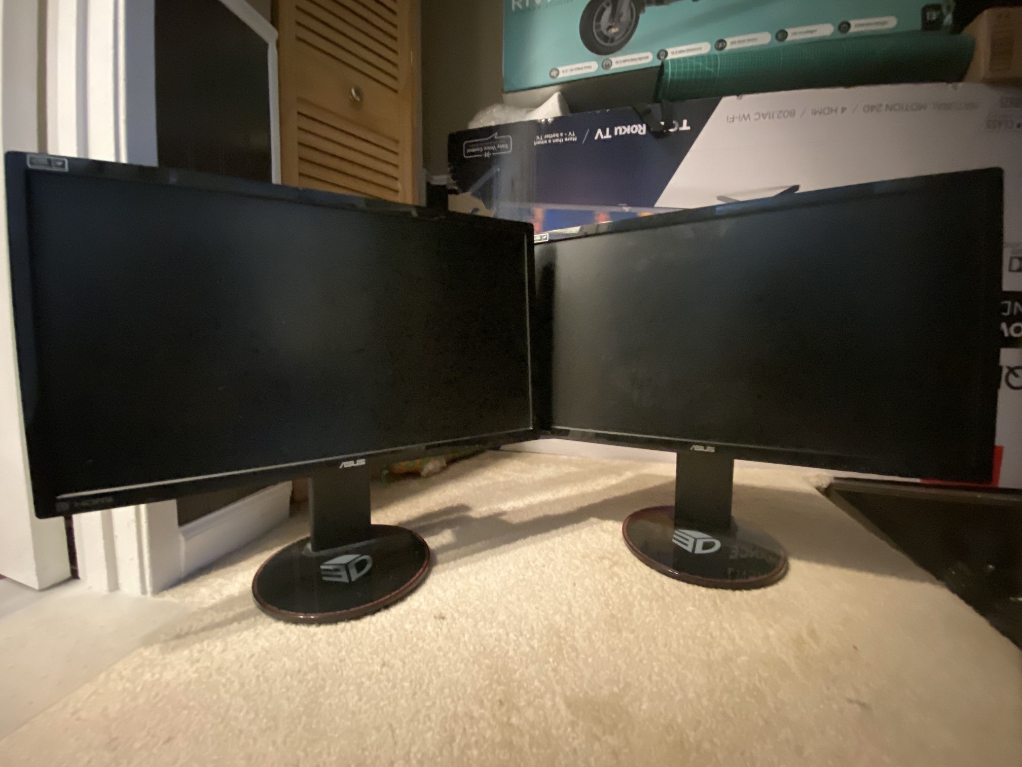 Two 144hz Asus VG248QE Monitors